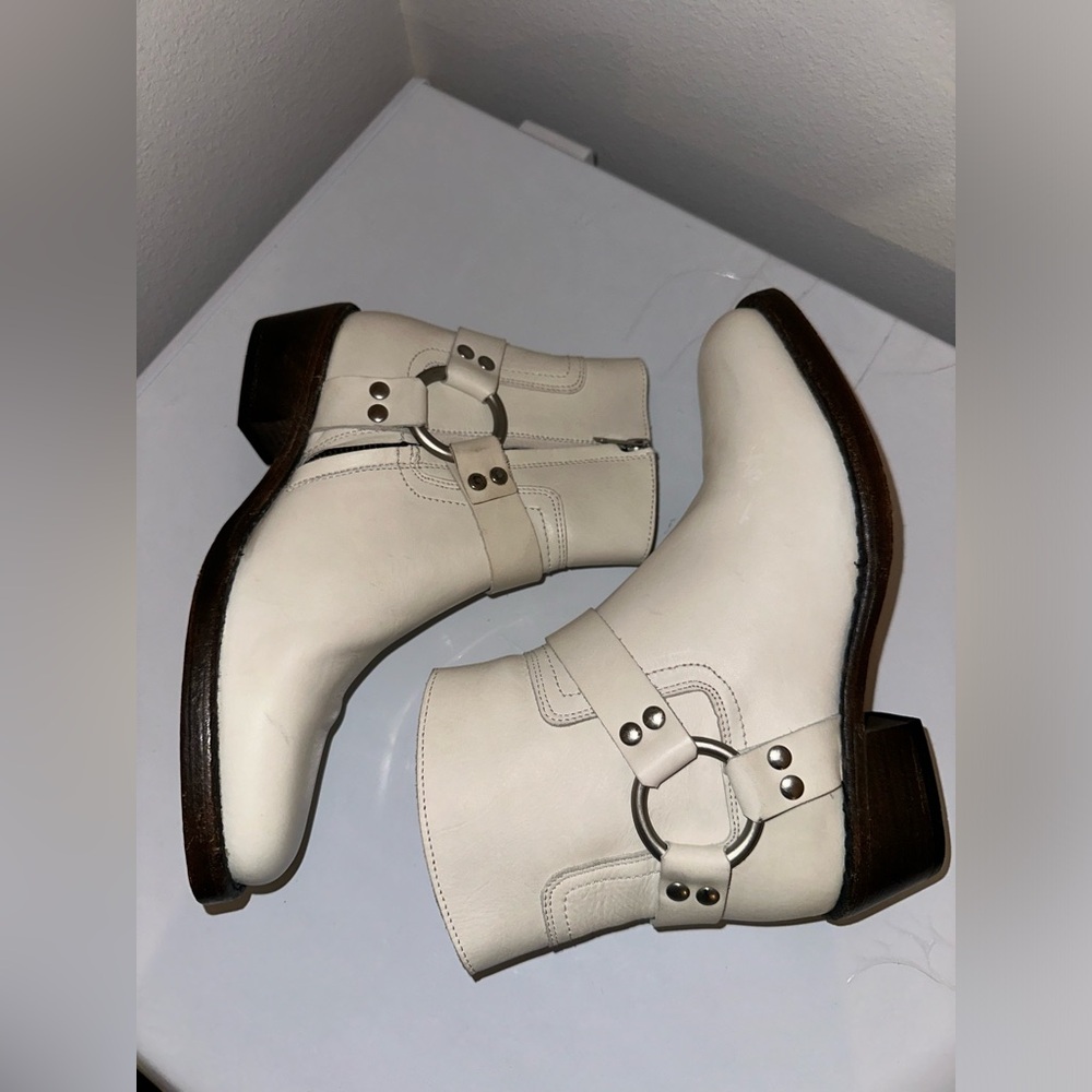 NWT All Saints Haze White Boots Euro 40/ US 9/9.5 Reg $328